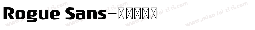 Rogue Sans字体转换
